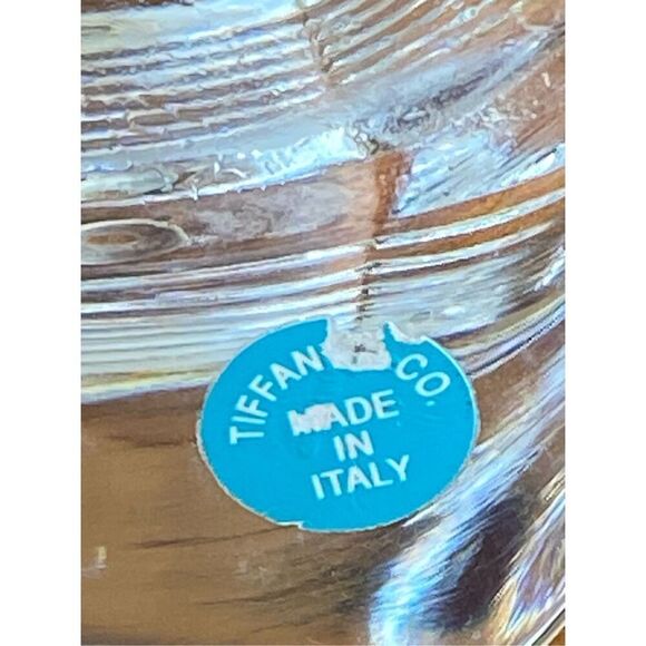 Tiffany & Co Art Deco Style Large 8" Square Crystal Bowl Metropolis - Picture 4 of 7